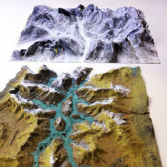 How to create realistic miniature mountains